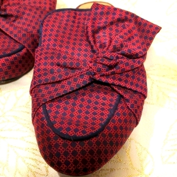 Purple Natalee Bow Loafer Mule Flats Size 8 - Picture 6 of 12